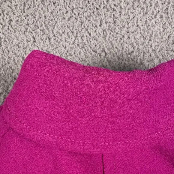J Crew Over Coat Womens 6 Pink Classic Lady Day Italian Double Cloth Thinsulate - Picture 11 of 13